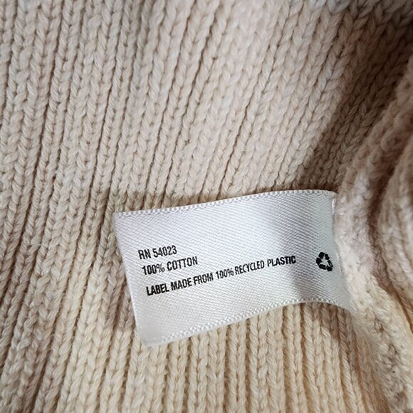 Womens Beige Gap Hooded Sweater 100% Cotton Long Sleeve Size S - Picture 8 of 12